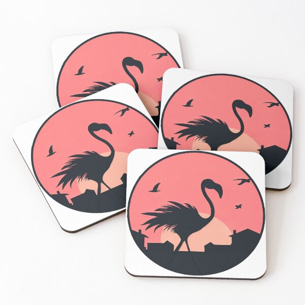 Item preview, flamingo in the neighborhood designed and sold by Fantes.