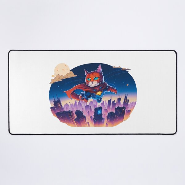 Item preview, Super Hero Cat Cartoon Chroma Color | Unique Cat Lover Gift Idea designed and sold by MaFleiva.