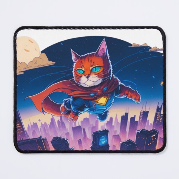 Item preview, Super Hero Cat Cartoon Chroma Color | Unique Cat Lover Gift Idea designed and sold by MaFleiva.