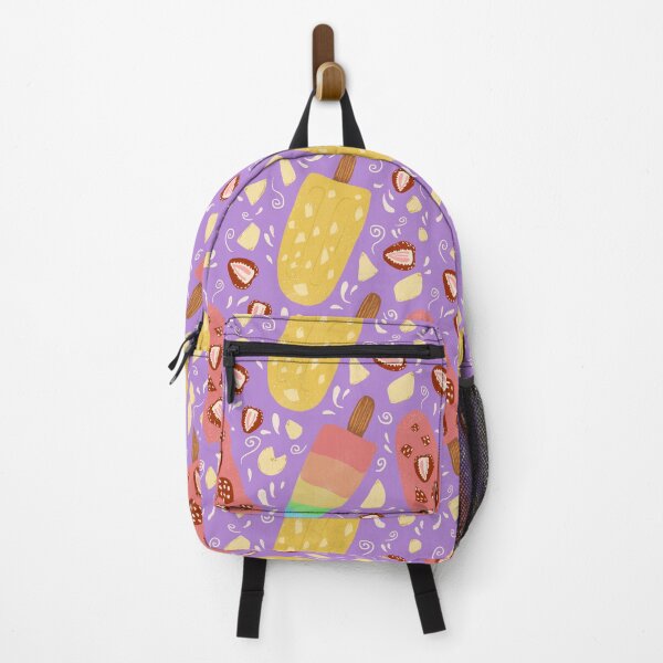 Item preview, Summer fruit popsicles on purple designed and sold by katerosestudios.