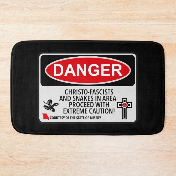 Item preview, Missouri Christo-Fascist Danger Sign designed and sold by Thelittlelord.