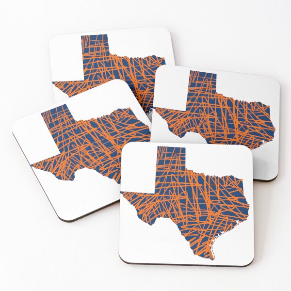 Item preview, Navy Orange Scripple Texas designed and sold by HauntingWaves.