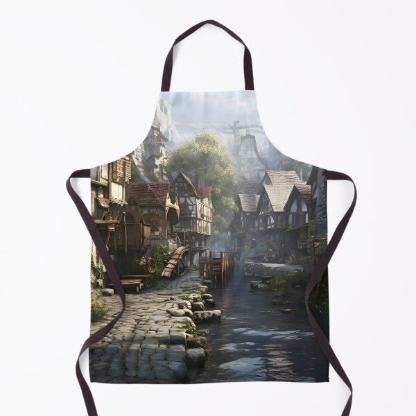 Item preview, Medieval city drawing (pixelated style) designed and sold by Radibor78.