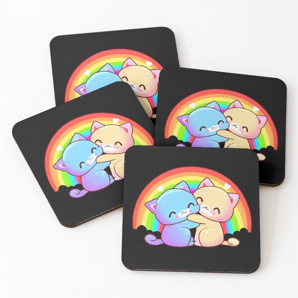 Item preview, Rainbow Love Cats designed and sold by ironydesigns.