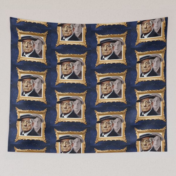 Item preview, Ghosts Digital Painting of Buster Keaton by Nicolette Olivier, Single and Repeating Pattern designed and sold by Nicolette Olivier.