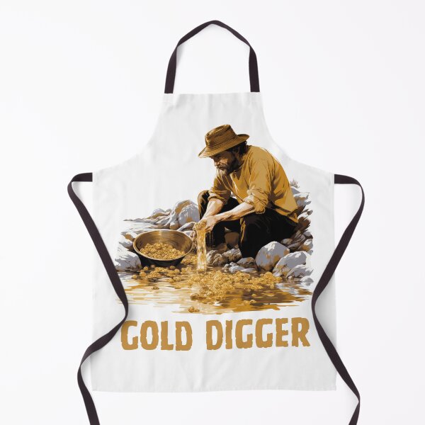 Item preview, Gold Digger Prospector Panning for Gold Funny Playful Twist designed and sold by nerdchild.