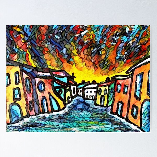 Item preview, Fire approaches village designed and sold by George Hutton Hunter.