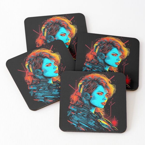 Item preview, Synthwave Dreams: retrato inspirado en los años 80 designed and sold by AmbientPixels.
