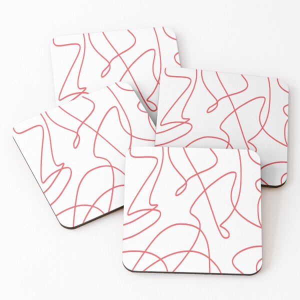 Item preview, Contemporary Line Art: Red and White designed and sold by DanielleGensler.