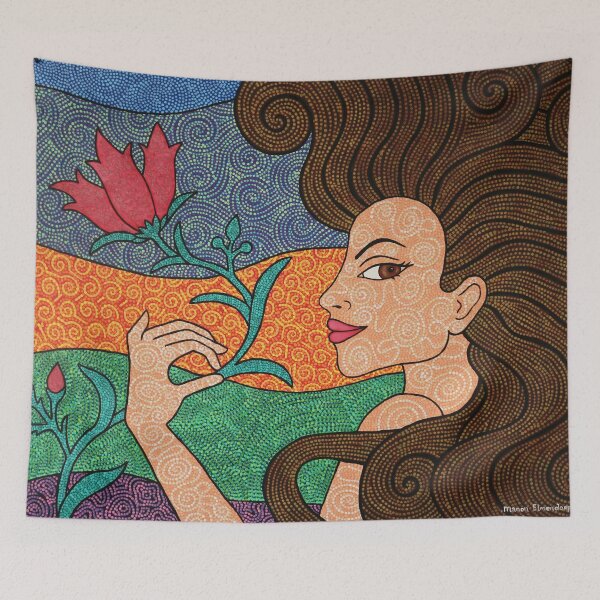 Aperçu de l'œuvre Dame à la fleur créée et vendue par ManonElmendorp.
