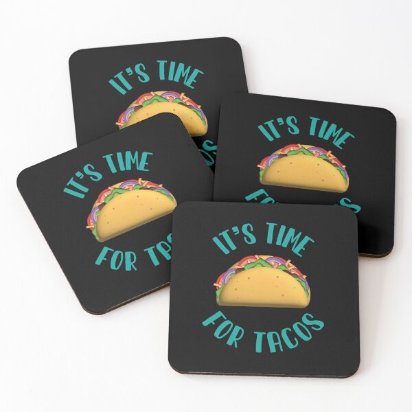 Item preview, It's time for tacos with a circular green text designed and sold by Martapp.