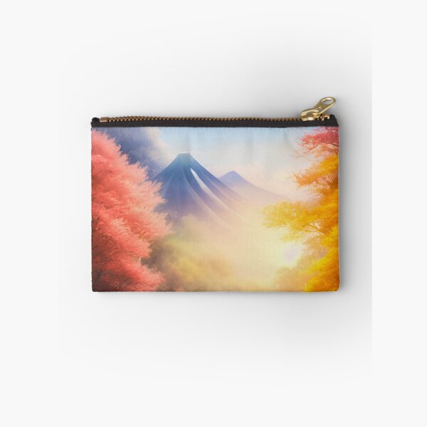 Item preview, Japanese Countryside Mountain Landscape Watercolor Matte Painting designed and sold by redjaygraphics.