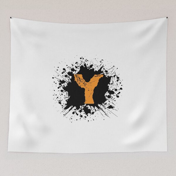 Item preview, Monogram Y Grunge Black Grunge Splatter designed and sold by simplymonogram.
