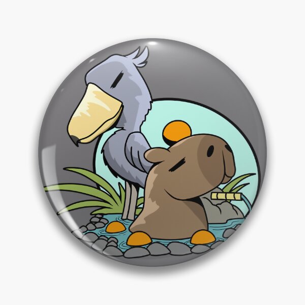 Item preview, Shoebill Stork and Capybara Onsen 	 	 designed and sold by khbmokws89.