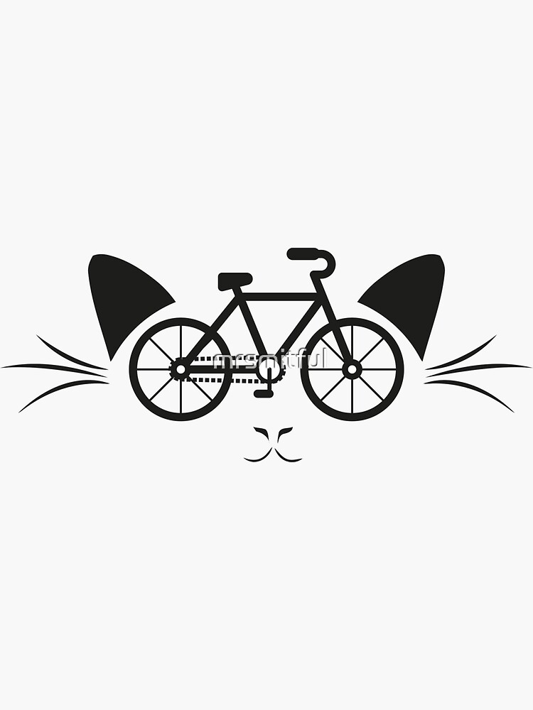 Funny Cycling T Shirts - Cat Bicycle Cyclist Bike T-Shirt Funny Cycling T Shirts - Cat Bicycle Cyclist Bike T-Shirt