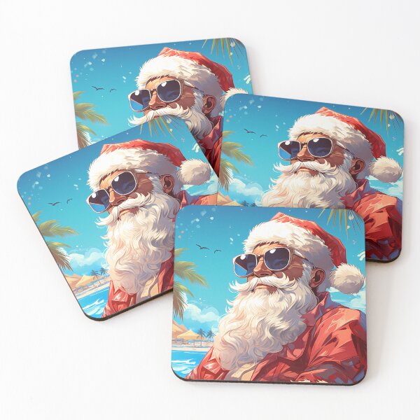 Item preview, Santa On Beach Wearing Sunglasses Shades Christmas in July designed and sold by NearlyNow.