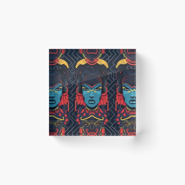 Item preview, Ethnic Afrocentric Locs Tribal Pattern designed and sold by LocFestNYC.