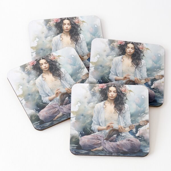 Item preview, Meditation Art in Watercolor Style designed and sold by Namrata-B.