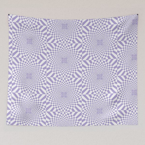 Item preview, Checker Board Mosaic - purple & white designed and sold by CeriLodge.