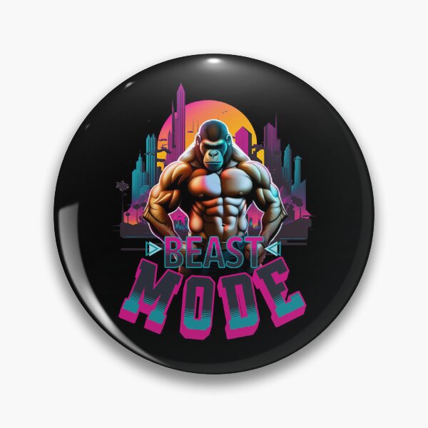 Artikelvorschau, Biestmodus | Gorilla-Fitnessstudio | Cyberpunk-Stil entworfen und verkauft von Tee-Craftify.