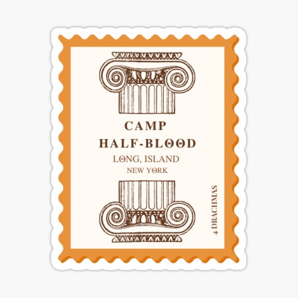 Item preview, Camp Half-Blood Postage Stamp designed and sold by Angelena Antenuci.
