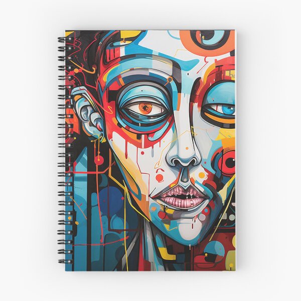 Item preview, Abstract portrait with expressive facial features designed and sold by DigitalArts24.