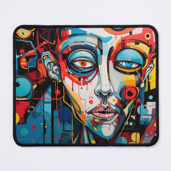 Item preview, Abstract portrait with expressive facial features designed and sold by DigitalArts24.