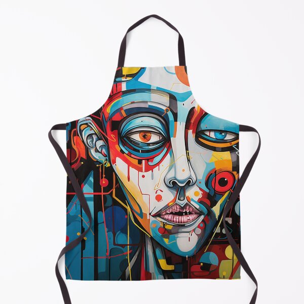 Item preview, Abstract portrait with expressive facial features designed and sold by DigitalArts24.