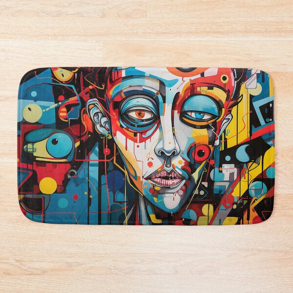 Item preview, Abstract portrait with expressive facial features designed and sold by DigitalArts24.