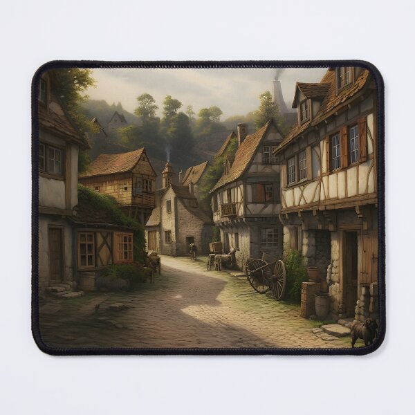Item preview, Medieval village drawing designed and sold by Radibor78.