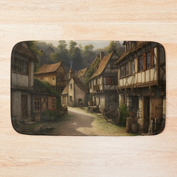 Item preview, Medieval village drawing designed and sold by Radibor78.