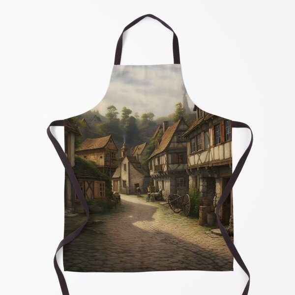 Item preview, Medieval village drawing designed and sold by Radibor78.