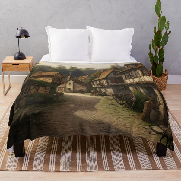 Item preview, Medieval village drawing designed and sold by Radibor78.