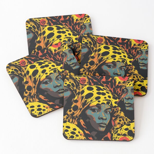 Item preview, Leopard Locs Afrocentric Tribal Pattern designed and sold by LocFestNYC.