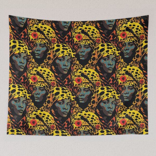 Item preview, Leopard Locs Afrocentric Tribal Pattern designed and sold by LocFestNYC.