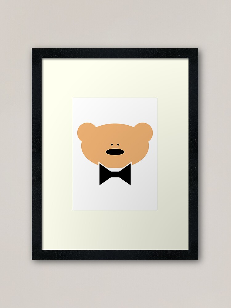 teddy bear framed art
