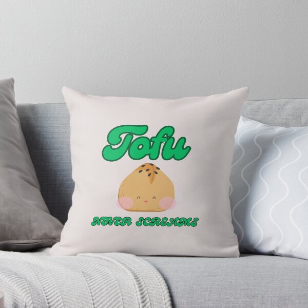 Item preview, TOFU NEVER SCREAMS - Funny Vegetarian Quote   designed and sold by unique things.