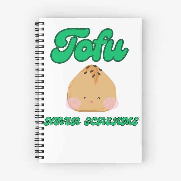 Item preview, TOFU NEVER SCREAMS - Funny Vegetarian Quote   designed and sold by unique things.