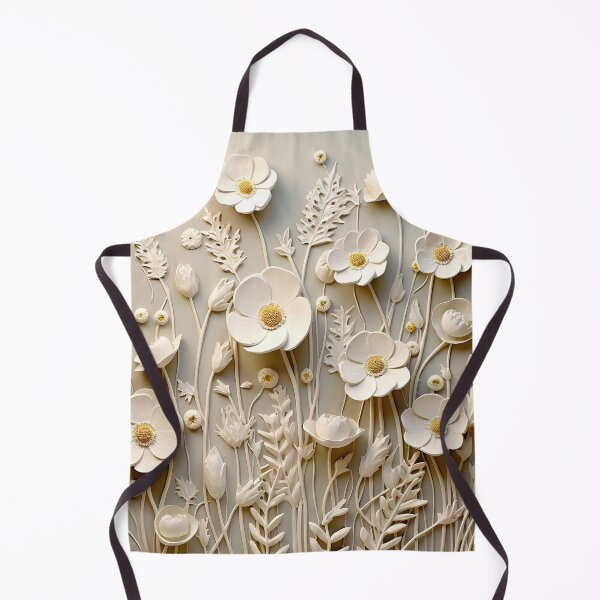 Item preview, 3d wildflowers ivory embossed look  designed and sold by Inktown.