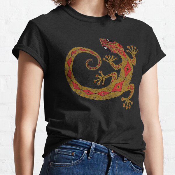 Red and Gold Gecko Classic T-Shirt