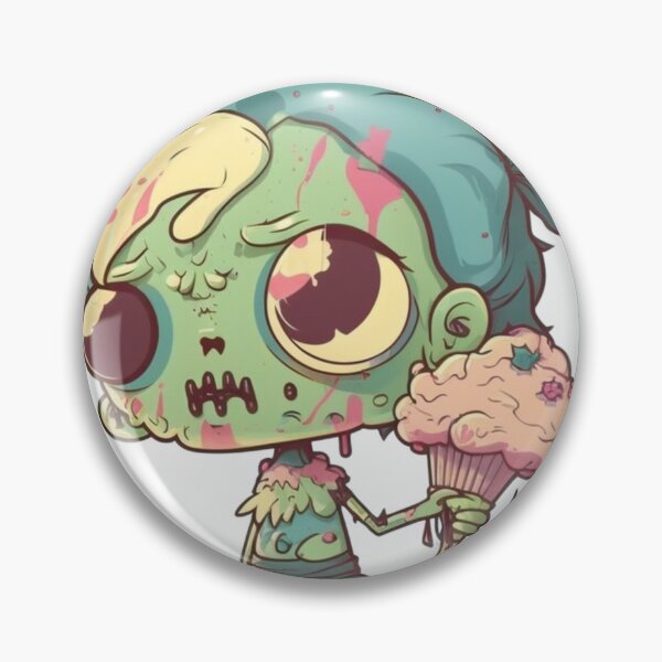 Item preview, Cute Ice Cream Zombie Cartoon Digital Print | Digital Art | Zombie Art | Baby Zombie Art designed and sold by cutesykreations.