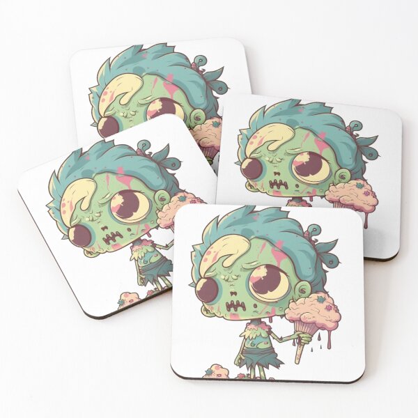 Item preview, Cute Ice Cream Zombie Cartoon Digital Print | Digital Art | Zombie Art | Baby Zombie Art designed and sold by cutesykreations.