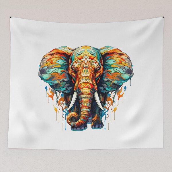 Item preview, Psychedelic Elephant Art - Perfect Gift For Elephant Lovers - Get This designed and sold by AlanPhotoArt.