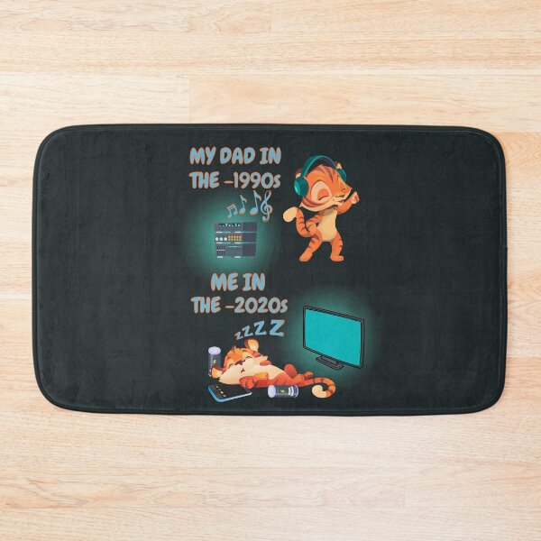 Item preview, Two cute tigers presenting the 1990s and 2020s designed and sold by Animal world designs.