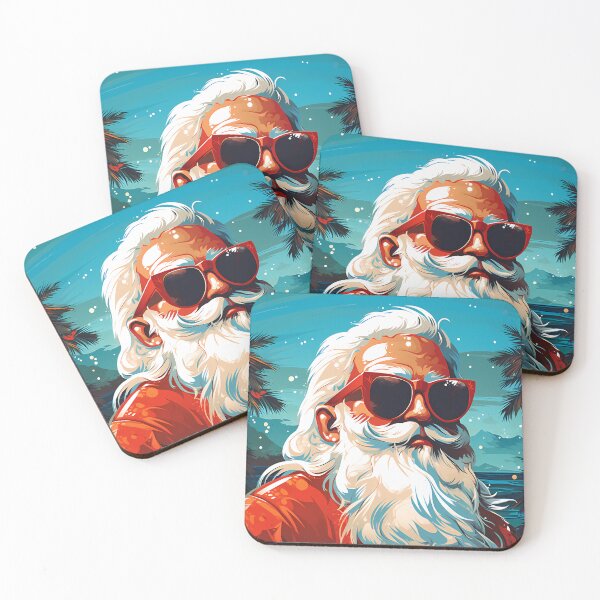 Item preview, Christmas in July Santa Clause Wearing Sunglasses Novelty designed and sold by NearlyNow.