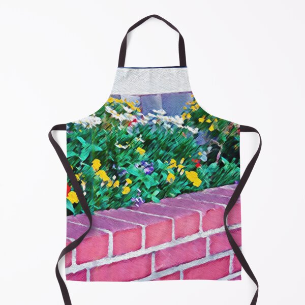 Item preview, FLOWERS BEHIND A BRICK WALL designed and sold by ArtbyRolleen.