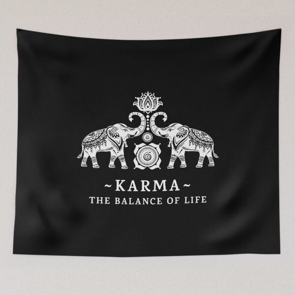 Item preview, Karma The Balance of Life Indian Elephants designed and sold by CarleLS.