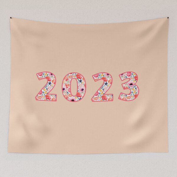 Item preview, Floral Watercolor Numbers 2023 designed and sold by taniasofia.