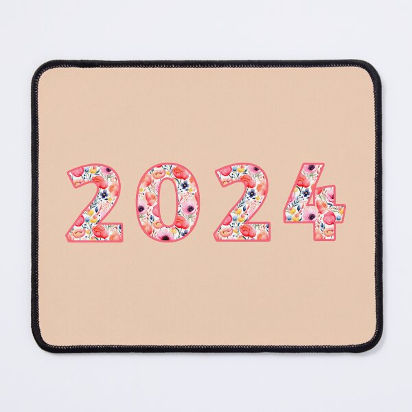 Item preview, Floral Watercolor Numbers 2024 designed and sold by taniasofia.