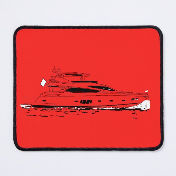 Item preview, luxury Pleasure Boat motor yacht sea waves designed and sold by 4rpixs.